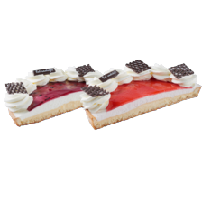 Aardbei bavarois vlaai of monchouvlaai
